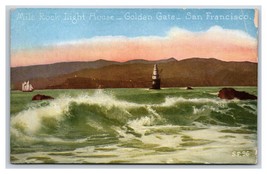 Mile Rock Light House San Francisco Bay California CA UNP DB Postcard W5 - $4.03