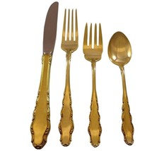 English Provincial Gold by Reed &amp; Barton Sterling Silver Flatware Set Service - £1,661.86 GBP