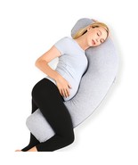 Pregnancy Pillows For Side Sleeping, J Shaped Maternity Body Pillow For ... - £49.56 GBP