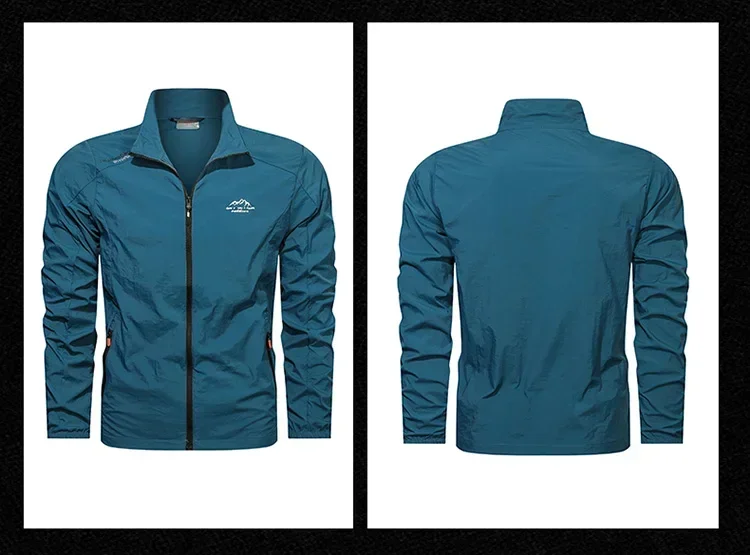 Men Summer Windbreaker Zip Pockets Uv Sun Protection Jackets Breathable ... - €36,89 EUR