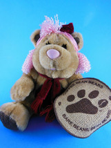 Coffee Bean Teddy Bears Plush Hazel The Nut 7&quot; sitting size Mint With tag - £7.88 GBP