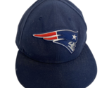 New England Patriots New Era Fitted Flat Bill Baseball Cap 7.5 - £18.66 GBP