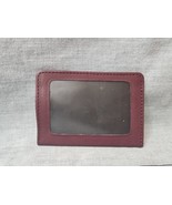 Brown Leather ID/Credit Card Holder, 3 Pocket, License Window - £7.49 GBP