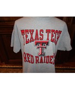 Vtg Champion Gray Heavyweight Texas Tech Red Raiders 90-10 NCAA T-shirt ... - £22.15 GBP