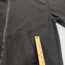 Basic Editions Men's Black Full Zip Fleece Lined Hoodie Jacket Size Large  image 4