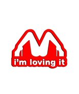 I&#39;m Loving it M mc&#39;d Funny Vinyl Decal Sticker | Custom Truck Window Bum... - £4.66 GBP