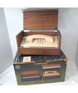 Stowaway telephone Wood Box Desk Phone Mid Century solid walnut Western ... - €85,57 EUR