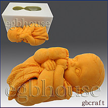  2 1/2D Silicone Guest/embed Soap/Candle Mold - Baby Sucking on its Toes - £14.07 GBP