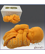  2 1/2D Silicone Guest/embed Soap/Candle Mold - Baby Sucking on its Toes - £14.38 GBP