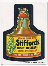  1973/4/ 5th S Topps Wacky Package Sticker Stiffords Messy Mucilage - £1.53 GBP
