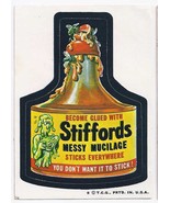  1973/4/ 5th S TOPPS WACKY PACKAGE STICKER STIFFORDS MESSY MUCILAGE - $35.76 MXN