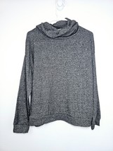 Hello Mello Lounge Top Cuddleblend XL Gray Knit Cowl Neck Long Sleeve - $12.71