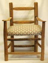 Primitive Handcrafted Wooden Doll Chair Furniture Display - £51.24 GBP