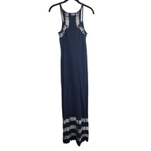 Others Follow Maxi Dress Small Womens Blue Tie Dye Sleeveless Crew Neck ... - £15.81 GBP