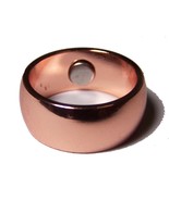 PURE COPPER MAGNETIC WEDDING BAND RING size 6 jewelry health magnet pain... - $89.91 MXN