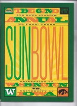 1995 Sun Bowl Game Program Washington Iowa - £65.28 GBP