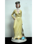 Nuova Capodimonte Porcelain Lady Figurine - £9.40 GBP