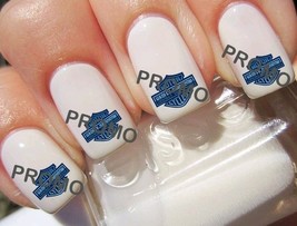Blue Denim Harley Motorcycle Salon Quality Nail Art Decals - $230.55 MXN