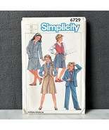 Simplicity Girls Skirt Culottes Pants Vest Jacket Size 12 1984 Pattern #... - $174.14 MXN