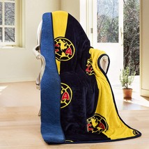 Club America Silk Touch Sherpa Lined Throw Blanket 50X60 (1) - £38.36 GBP