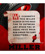 1930 Miller Rubber Company Tires Advertisement Automobilia Antique DWWW10 - $55.48 CAD