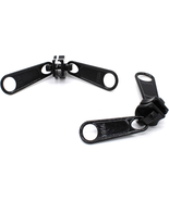Zipper Replacement Sliders ~ #10 Coil Long Pull with 2 Heads-~ Extra Hea... - €13,62 EUR