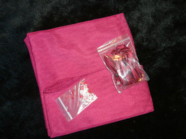NEW SCARF SASH STRAPS AND SEQUENCE BEAD EXTRAS FOR BURGUNDY COLORED DRESS - $5.00