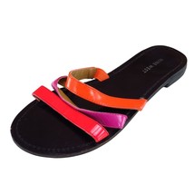 Nine West Size 7 Sandal Slide Multicolor Synthetic Women M Fastenup - $19.75