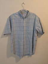 Brooks Brothers Sport Shirt Blue Green Large Check Size X-Large Button Up - $16.83