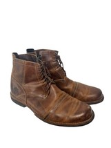 TIMBERLAND Earthkeepers Boots 19558 Side Zip Lace Up Brown Leather Men&#39;s... - $62.39