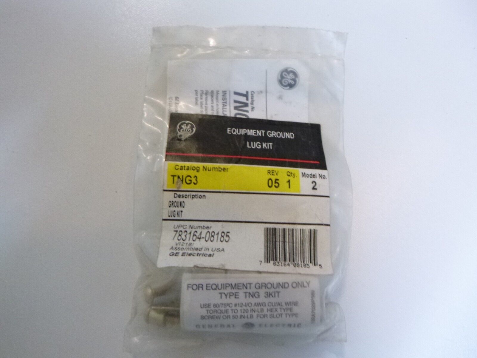 General Electric TNG3 Equipment Ground Lug Kit Model 2 - $20.50