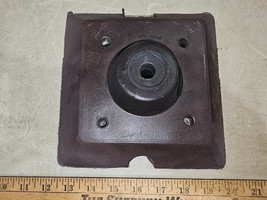 23QQ27 Filled Vinyl Lamp Base Weight, 7-1/2&quot; Square, 2-1/4&quot; Tall, 1/2&quot; Bore, Vgc - £9.79 GBP