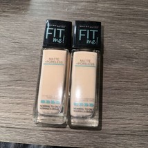 Maybelline Fit Me Matte + Poreless Foundation 112 Natural Ivory. New  2 ... - £11.81 GBP
