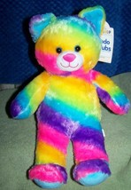 Build A Bear Workshop Condo Cubs Rainbow Kitty Plush 16&quot; Nwt - £25.83 GBP