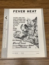 Fever Heat 1968 Vintage Press Kit Movie Poster Original Rare CV JD - $54.45
