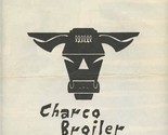 Charco Broiler Dinner Menu Fort Collins Colorado 1960&#39;s  - £53.68 GBP