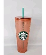 Starbucks Orange Abstract Swirl Wave Acrylic Cold Cup 24 oz Venti Tumbler - $24.70