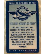 Mile High Club Official Member Joke novelty ID License Card - £6.97 GBP