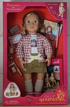 Our Generation Shannon Posable 18&quot; Camping Doll Playset &amp; Storybook, New - $23.99