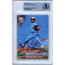 Dennis Martinez Montreal Expos Auto 1992 Fleer Ultra #223 Signed BAS Aut... - $99.99