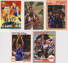 Cleveland Cavaliers Signed Lot of (5) Trading Cards - Price, Wilkins, Sa... - £11.84 GBP