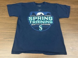 2010 Seattle Mariners Spring Training Baseball Blue T-Shirt - Nike - Small - £4.54 GBP