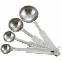 Winco 4-Piece Stainless Steel Deluxe Measuring Spoon Set - £13.47 GBP