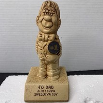 Vintage Number 1 Dad Figurine By Paula To Dad A Helluva Swelluva Guy 1970 - £4.05 GBP