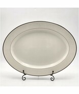 Noritake Sorrento 16&quot; Oval Serving Platter 7565 With raised White Flower... - $913.05 MXN