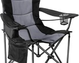 Coastrail Outdoor Camping Chair Oversized Padded Folding Quad Arm Chairs... - $90.95
