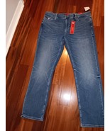 GUESS LOS ANGELES MEN DESMOND RELAXED DARK DEVINE BLUE DENIM JEANS 38X32... - €34,13 EUR