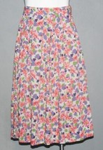 VTG Pendleton Spring Floral Lavender Pink Coral Green Pleated Top Skirt ... - $24.99