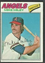 California Angels Mike Miley 1977 Topps Baseball Card # 257 vg/ex  ! - £0.39 GBP