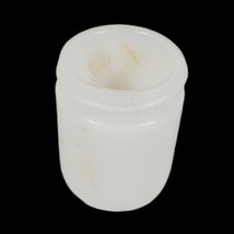 Vintage Mini 2&quot;  Milk glass Jar No Lid Makeup Cold Creme Lip Balm Hazel Atlas - £10.43 GBP